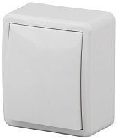 Переключатель накладной Эра Эксперт 1-кл. проходной белый картинка